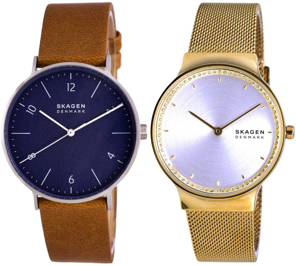 Skagen Quartz Men's And Women's Watch Combo Set - SKW1149-SKW1148
