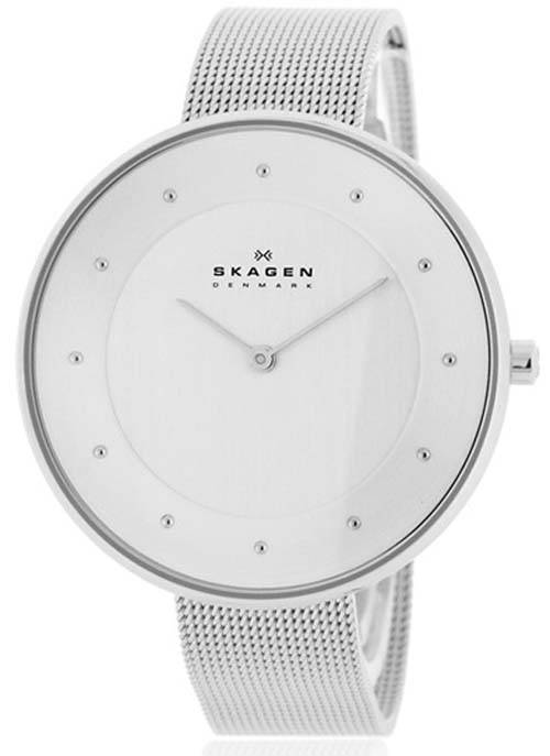 Skagen Gitte Silver Dial Crystals Stainless Steel SKW2140 Women's Watch