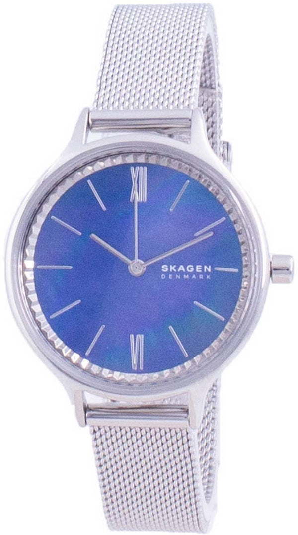 Skagen Anita Blue Mother Of Pearl Dial Quartz SKW2862 Women's Watch