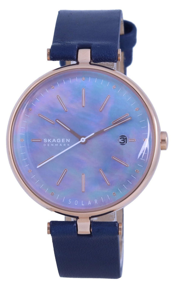 Skagen Karolina Blue Mother Of Pearl Dial Solar SKW2981 Women's Watch