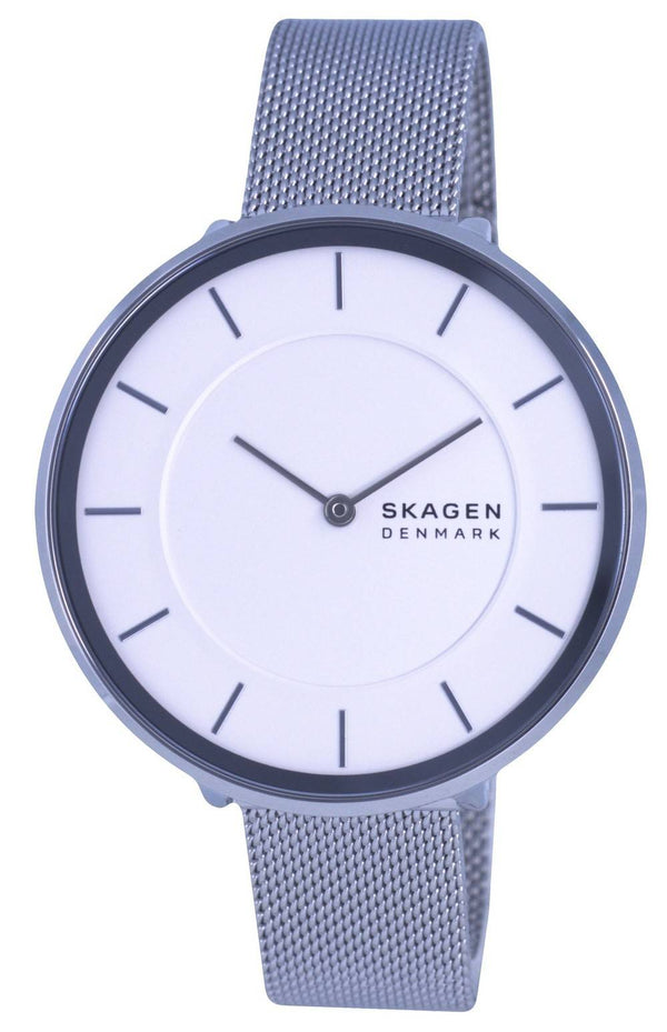 Skagen Gitte Stainless Steel Mesh White Dial Quartz SKW3016 Women's Watch