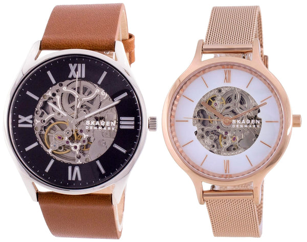 Skagen Automatic Men's And Women's Watch Combo Set - SKW6613-SKW2960