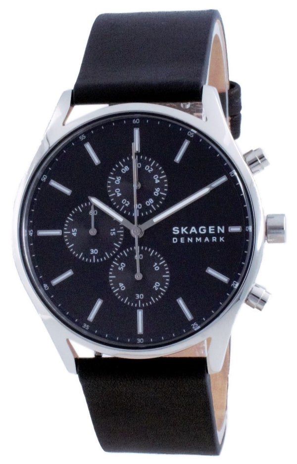 Skagen Holst Chronograph Leather Quartz SKW6677 Men's Watch