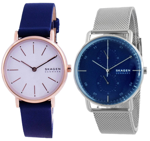 Skagen Analog Quartz Men's And Women's Watch Combo Set - SKW6690 - SKW2838