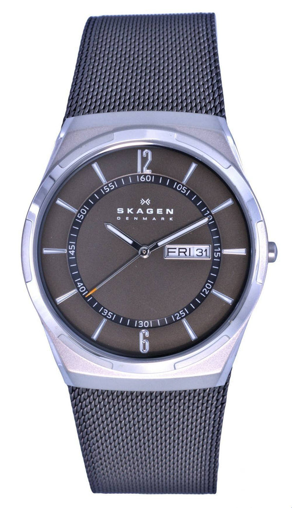 Skagen Melbye Stainless Steel Mesh Charcoal Dial Quartz SKW6790 Men's Watch