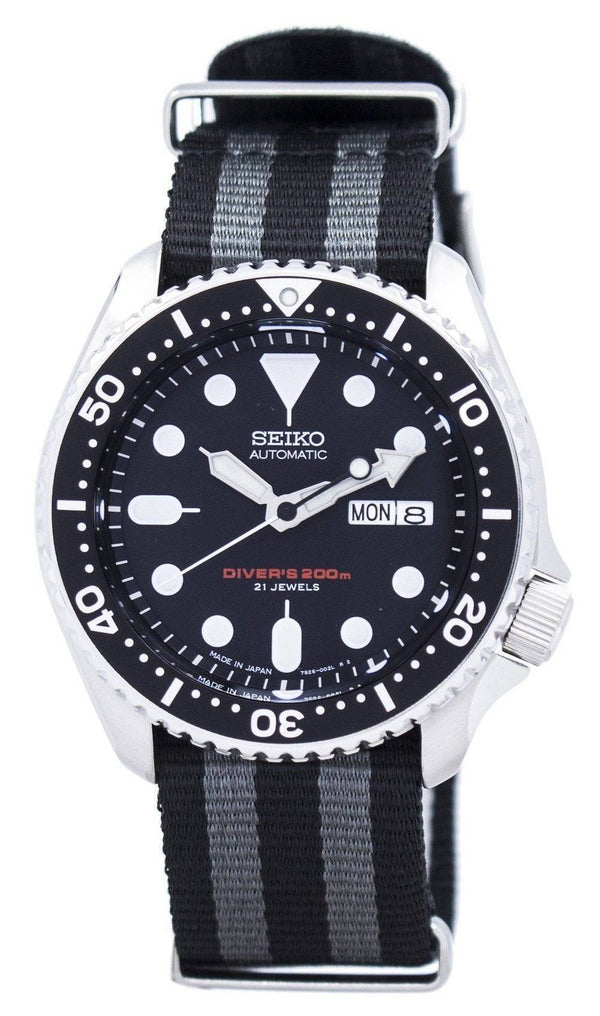 Seiko Automatic Diver's NATO Strap 200M SKX007J1-var-NATO1 Men's Watch