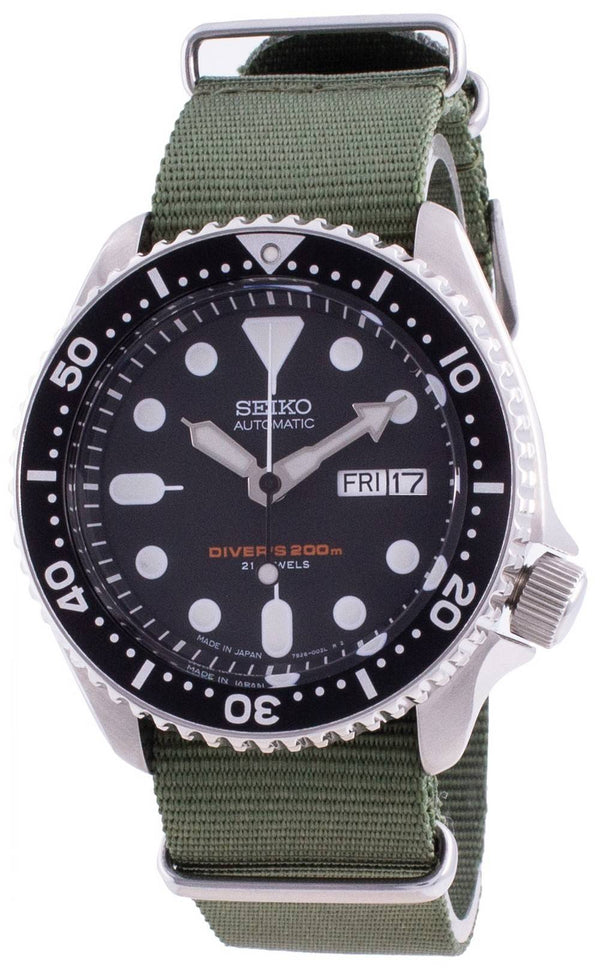 Seiko Automatic Diver's SKX007J1-var-NATO9 200M Japan Made Men's Watch