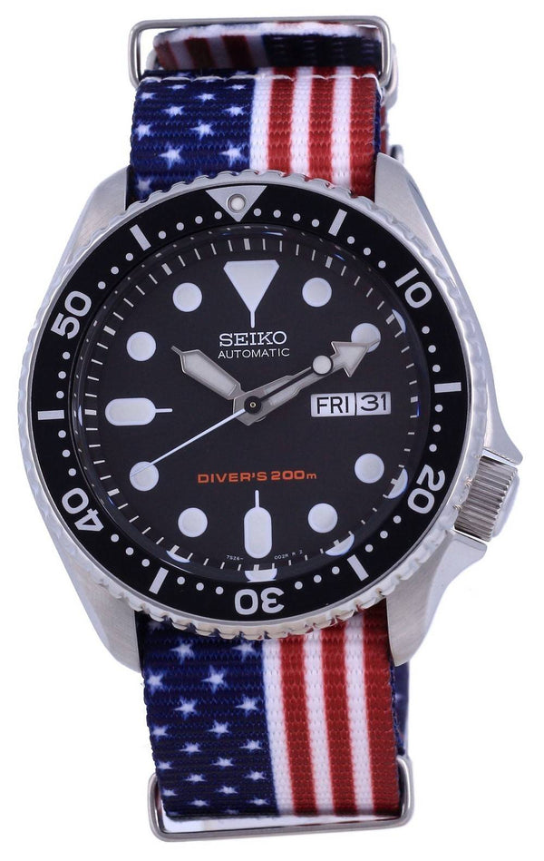 Seiko Automatic Diver's Polyester SKX007K1-var-NATO27 200M Men's Watch