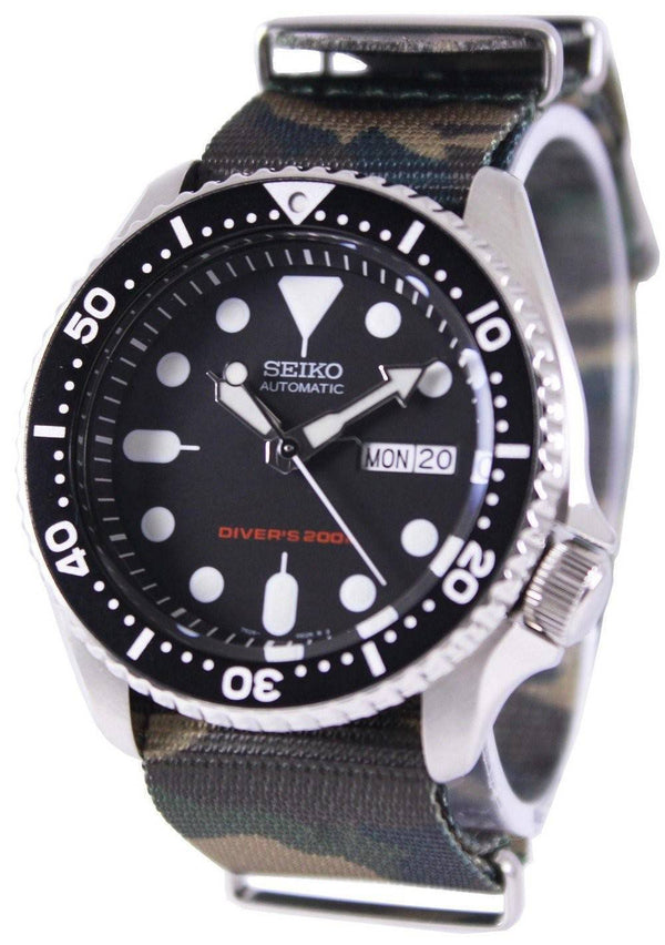 Seiko Automatic Diver's 200M Army NATO Strap SKX007K1-var-NATO5 Men's Watch