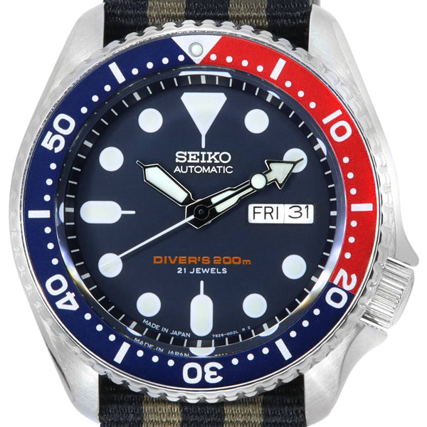 Seiko Blue Dial Automatic Diver's SKX009J1-var-NATO21 200M Men's