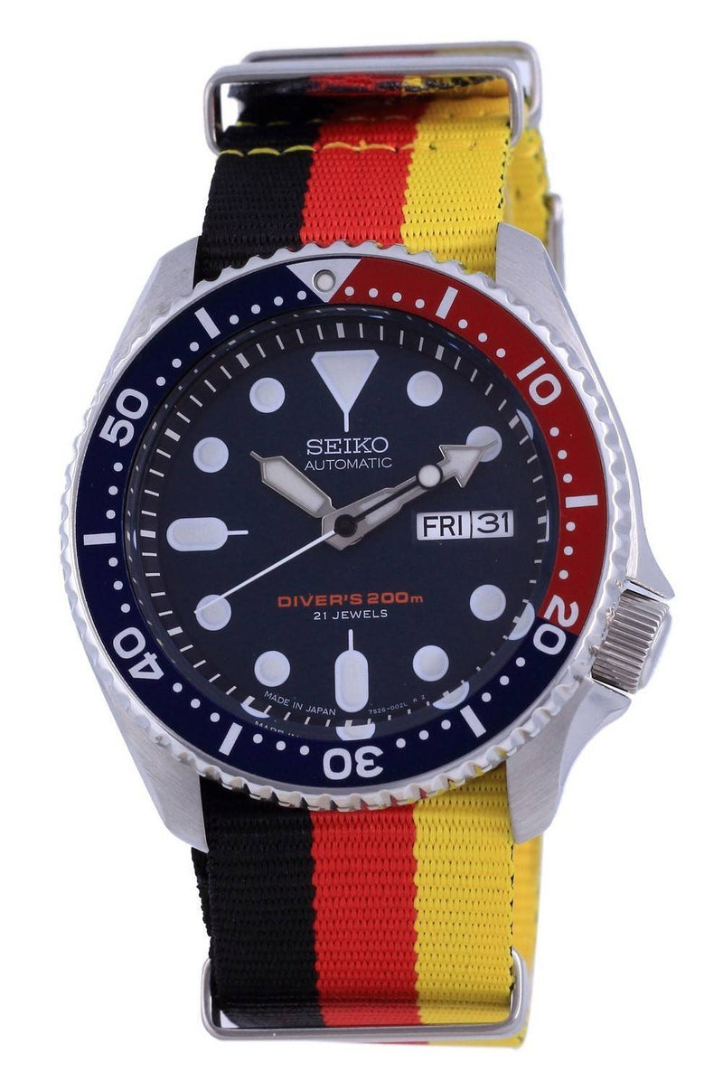 Seiko Automatic Diver's Polyester Japan Made SKX009J1-var-NATO26 200M Men's Watch