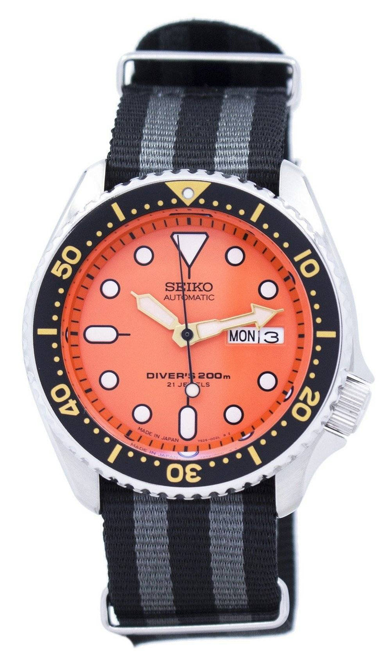 Seiko Automatic Diver's 200M NATO Strap SKX011J1-var-NATO1 Men's Watch