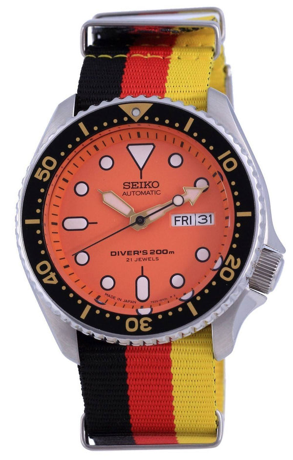 Seiko Automatic Diver's Japan Made Polyester SKX011J1-var-NATO26 200M Men's Watch