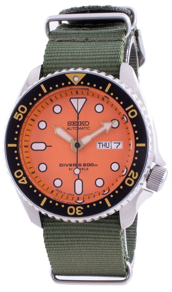 Seiko Automatic Diver's SKX011J1-var-NATO9 200M Japan Made Men's Watch