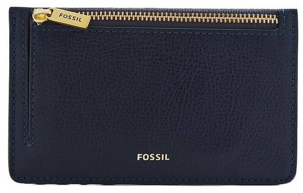 Fossil Logan Blue Zip Closure SL7925406 Women's Card Case