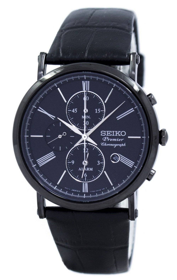 Seiko Premier Chronograph Alarm Quartz SNAF79 SNAF79P1 SNAF79P Men's Watch