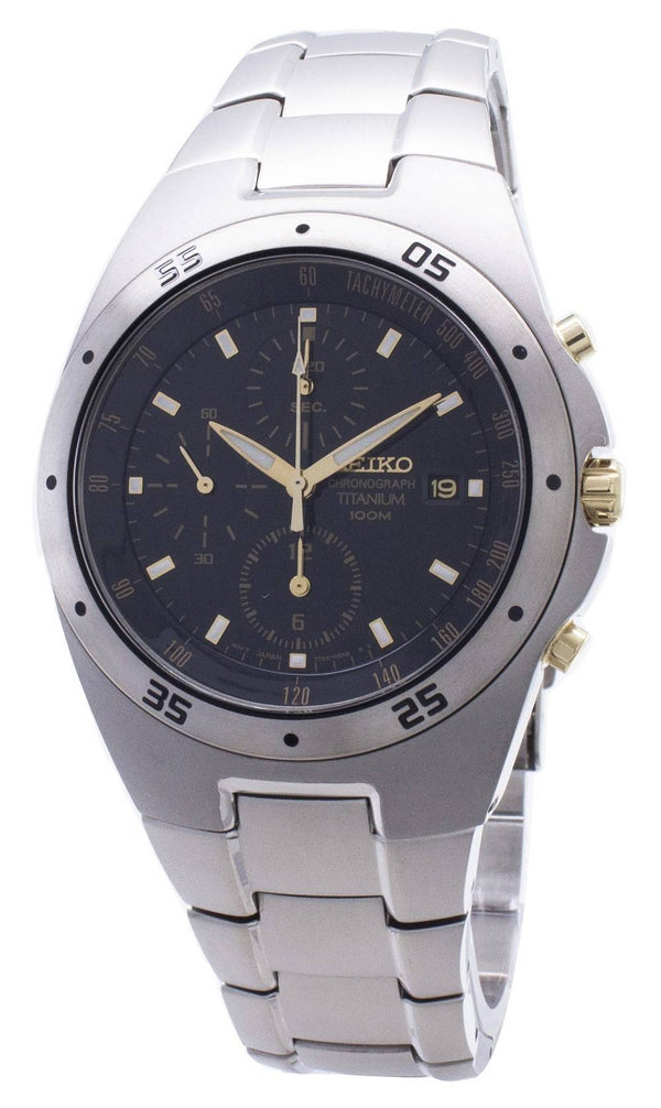 Seiko Titanium Two-tone Chronograph SND451 SND451P1 SND451P Men's Watch