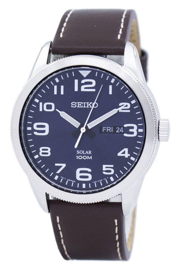 Seiko Solar SNE475 SNE475P1 SNE475P Men's Watch