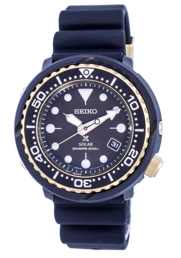 Seiko Prospex Solar Diver's Black Dial SNE556P1 SNE556P 200M Men's Watch