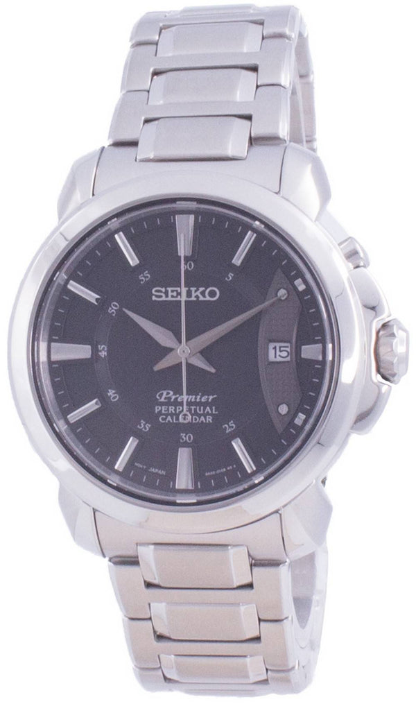 Seiko Premier Perpetual Calendar Quartz SNQ159 SNQ159P1 SNQ159P 100M Men's Watch