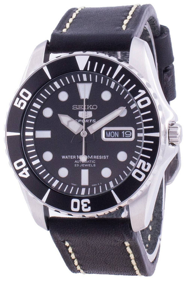 Seiko Automatic Diver's Black Dial SNZF17K1-var-LS16 100M Men's Watch