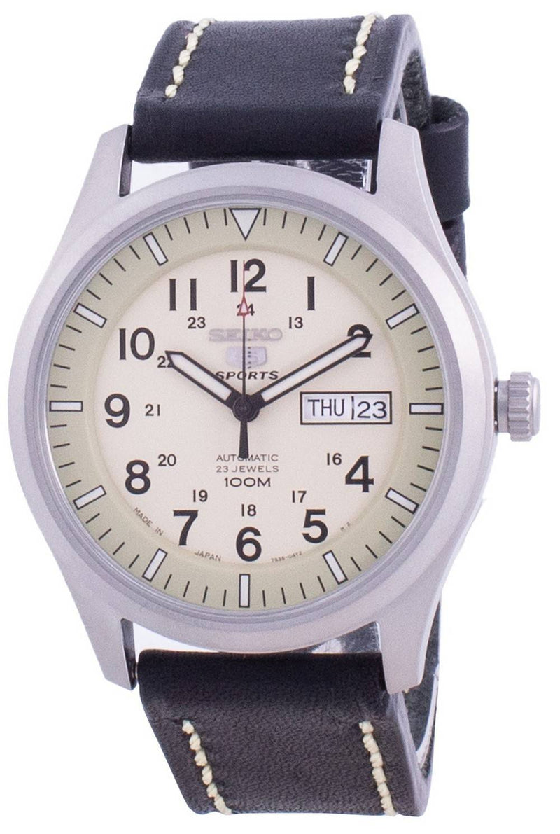 Seiko 5 Sports Military Automatic SNZG07J1-var-LS16 100M Men's Watch