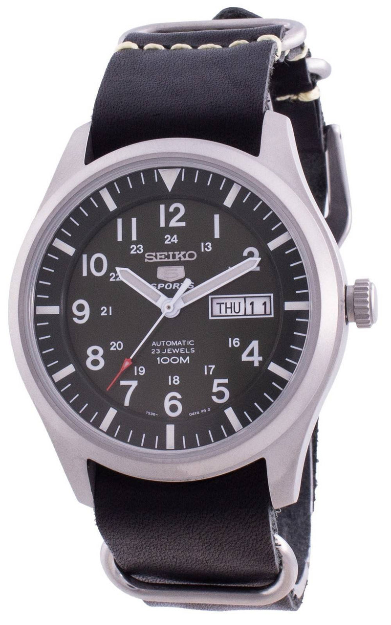 Seiko 5 Sports Military Automatic SNZG09K1-var-LS19 100M Men's Watch