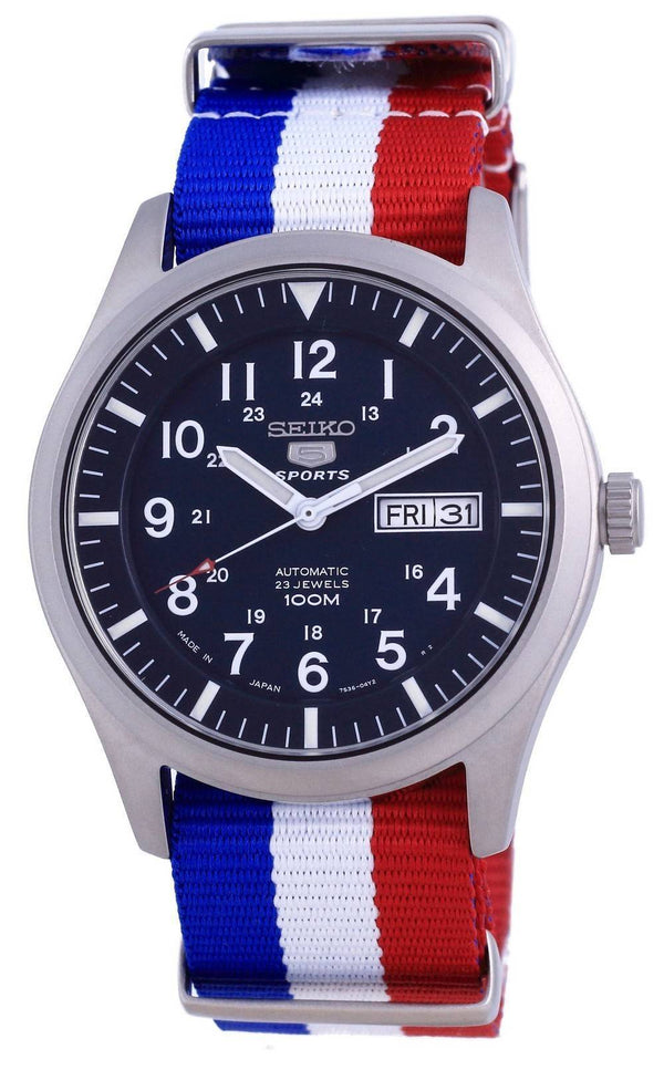 Seiko 5 Sports Automatic Polyester SNZG11J1-var-NATO25 100M Men's Watch