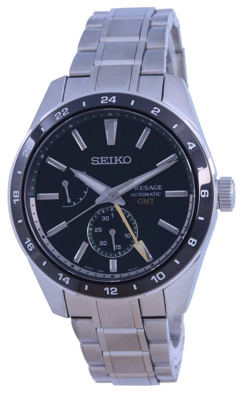 Seiko Presage Sharp Edged GMT Automatic SPB219 SPB219J1 SPB219J 100M Men's Watch