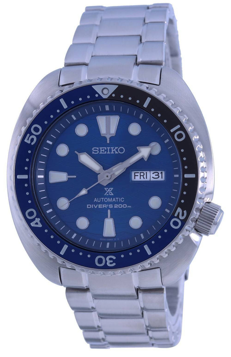 Seiko Prospex Turtle Save The Ocean Blue Dial Automatic Diver's SRPD21 SRPD21K1 SRPD21K 200M Men's Watch