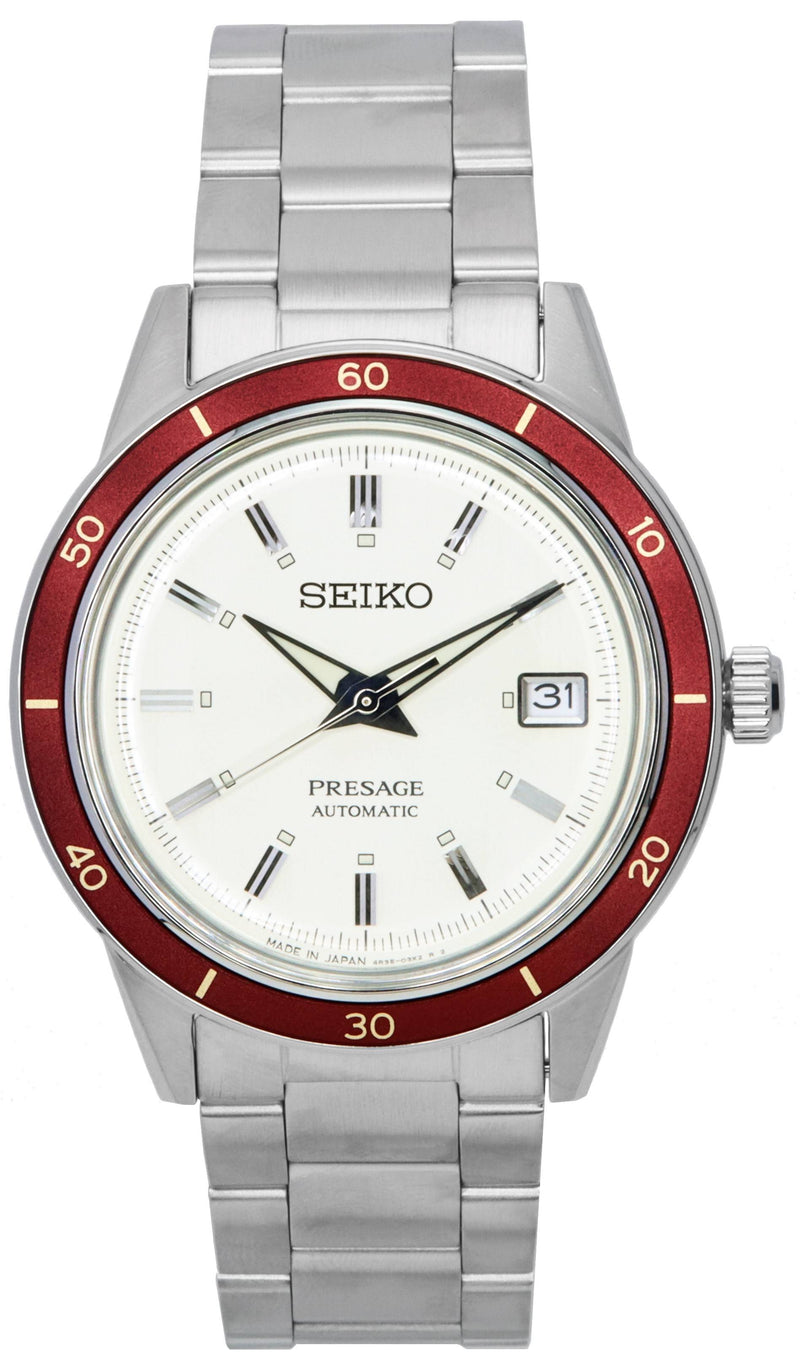 Seiko Presage Style60s White Dial Automatic SRPH93 SRPH93J1 SRPH93J Men's Watch