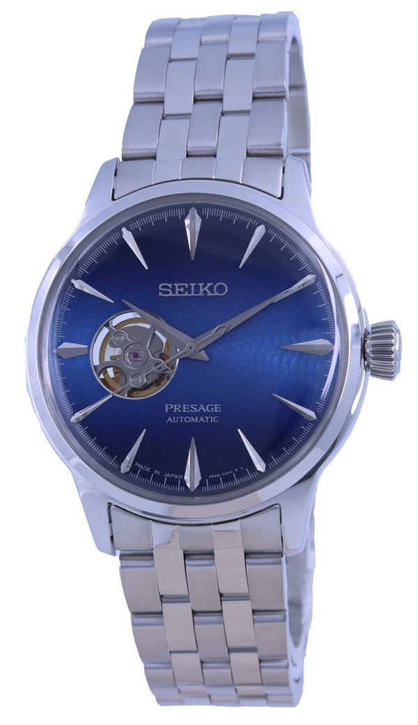 Seiko Presage Cocktail Time Blue Acapulco Open Heart Automatic SSA439 SSA439J1 SSA439J Men's Watch