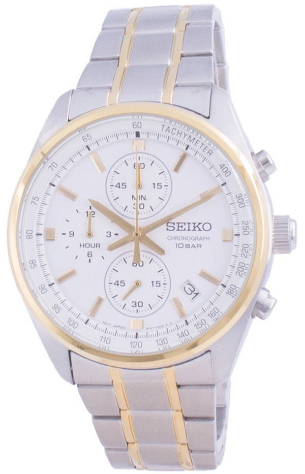 Seiko Chronograph Quartz SSB380 SSB380P1 SSB380P 100M Men's Watch
