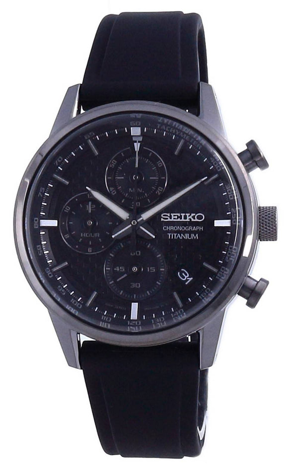 Seiko Discover More Titanium Chronograph Quartz SSB393 SSB393P1 SSB393P 100M Men's Watch