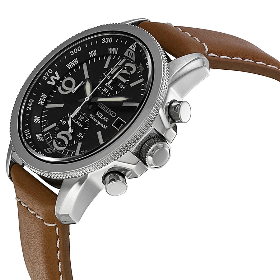 Seiko Solar Alarm Chronograph SSC081 SSC081P1 SSC081P Men's Watch
