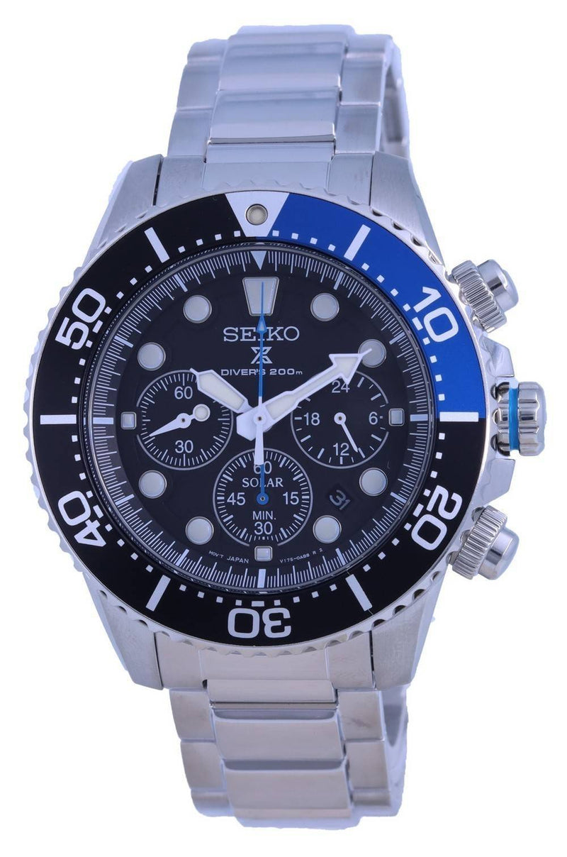 Seiko Prospex Chronograph Solar Diver's SSC781 SSC781P1 SSC781P 200M Men's Watch