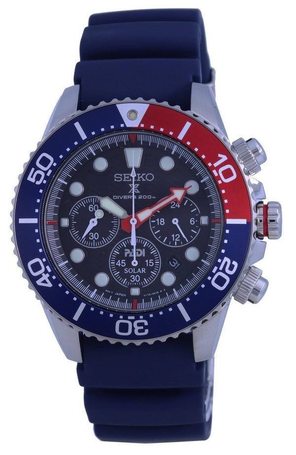 Seiko Prospex Padi Special Edition Chronograph Solar Diver's SSC785 SSC785P1 SSC785P 200M Men's Watch