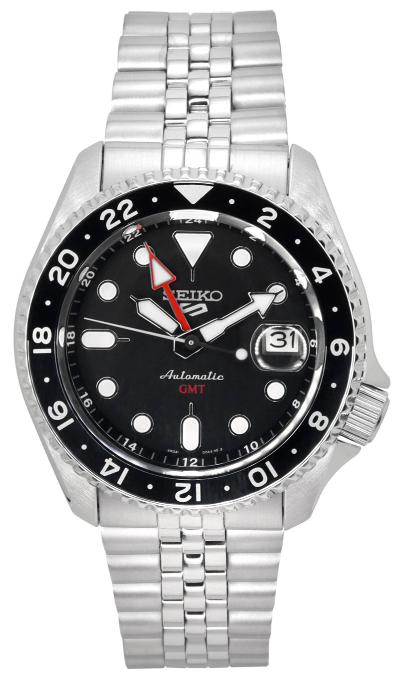 Seiko 5 Sports Black Grape GMT SKX Re-Interpretation Automatic SSK001 SSK001K1 SSK001K 100M Men's Watch