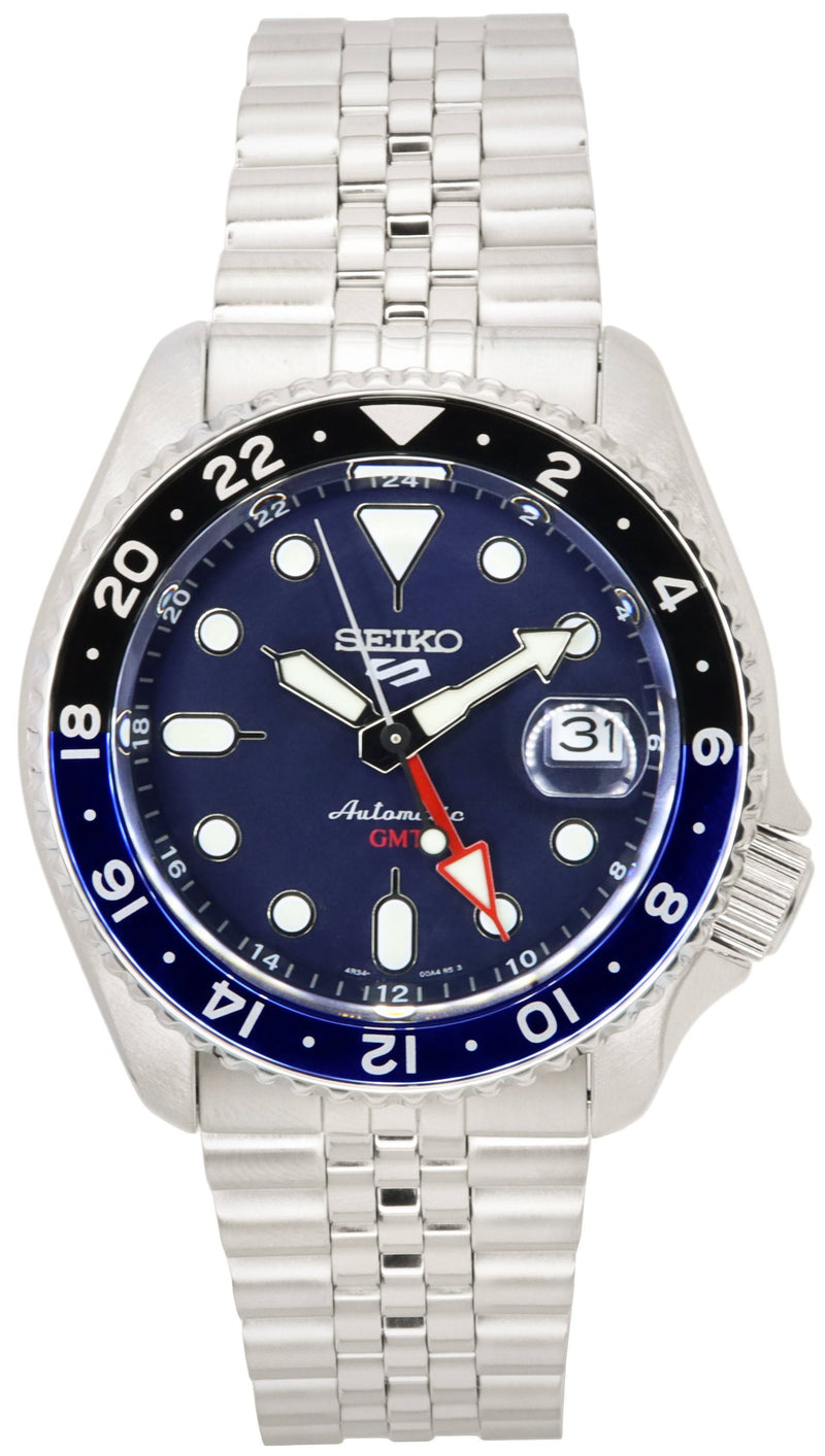 Seiko 5 Sports Blueberry GMT SKX Re-Interpretation Automatic SSK003 SSK003K1 SSK003K 100M Men's Watch