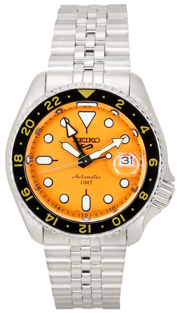 Seiko 5 Sports Mikan Orange GMT SKX Re-Interpretation Automatic SSK005 SSK005K1 SSK005K 100M Men's Watch