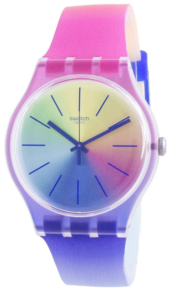 Swatch Multiboost Multicolor Dial Silicone Strap Quartz SUOK143 Men's Watch