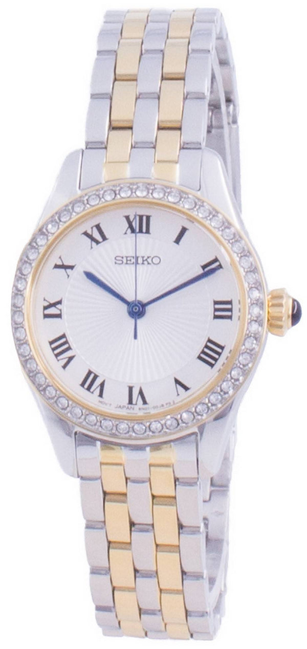 Seiko Discover More Stainless Steel Crystals Quartz SUR336 SUR336P1 SUR336P Women's Watch
