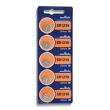 Pkg/5 Type 1216 MuRata Lithium Battery Tear Strip