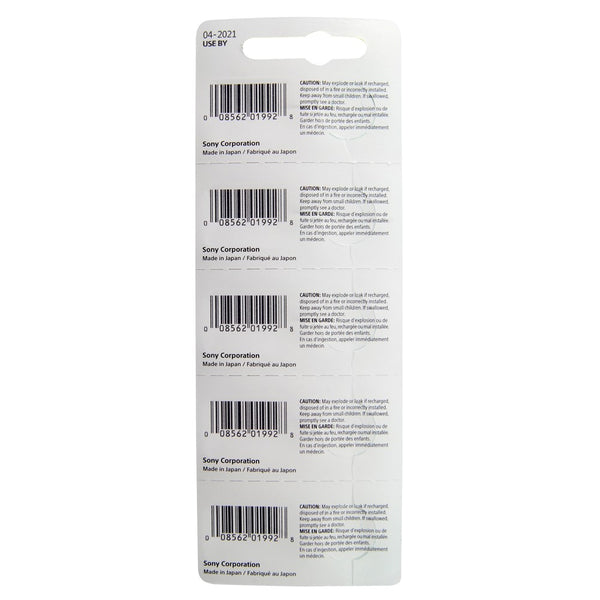 Pkg/5 Type 315 SONY-MuRata Watch Battery Tear Strip
