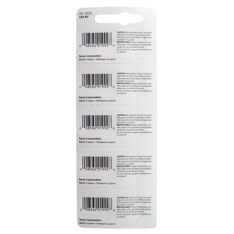 Pkg/5 Type 315 SONY-MuRata Watch Battery Tear Strip