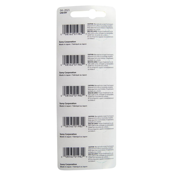 Pkg/5 Type 317 SONY-MuRata Watch Battery Tear Strip