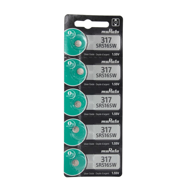 Pkg/5 Type 317 SONY-MuRata Watch Battery Tear Strip