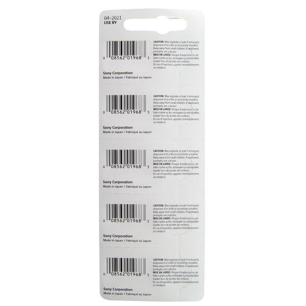 Pkg/5 Type 321 MuRata Watch Battery Tear Strip