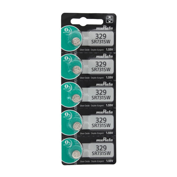 Pkg/5 Type 329 SONY-MuRata Watch Battery Tear Strip