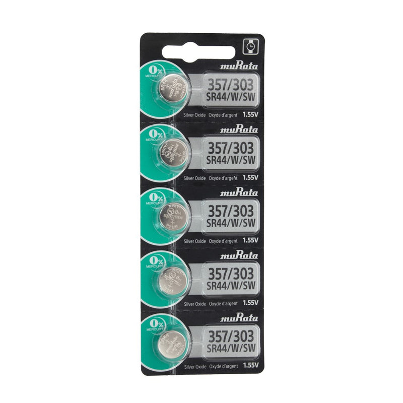 Pkg/5 Type 357/303 SONY-MuRata Watch Battery Tear Strip